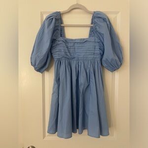 Abercrombie Emerson Poplin Puff Sleeve Dress